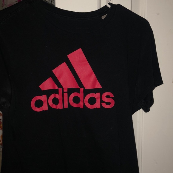 black and red adidas t shirt